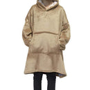 Winter Oversized Hoodies Women Fleece Warm TV Blanket with Sleeves Pocket Flannel Plush Thick Sherpa Giant Hoody Long Sweatshirt AExp