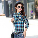 Winter Warm Faux fur Lined Jacket /Plaid Shirt Style Coat-06-L-JadeMoghul Inc.