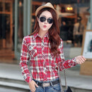 Winter Warm Faux fur Lined Jacket /Plaid Shirt Style Coat-16-L-JadeMoghul Inc.
