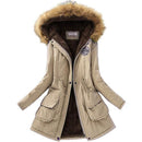 Winter Warm fur Lined Jacket-Khaki-XXL-JadeMoghul Inc.