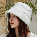 Winter Women Hats Teddy Velvet Warm Ear Protector Fisherman Hat Accessories Vintage Lamb Velvet Cap Lovely Plush Bucket Hat JadeMoghul Inc.