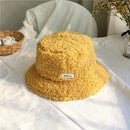 Winter Women Hats Teddy Velvet Warm Ear Protector Fisherman Hat Accessories Vintage Lamb Velvet Cap Lovely Plush Bucket Hat JadeMoghul Inc.