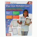 WIPE CLEAN WORKSHEET COVERS-Arts & Crafts-JadeMoghul Inc.