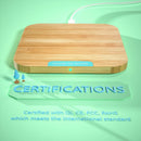 Wireless Charger, Auckly Bamboo Qi Wireless Charging Pad Ultra Slim for iPhone 8/ 8 Plusand Samsung Galaxy s9/s9plus iphone x-Russian Federation-Universal-JadeMoghul Inc.