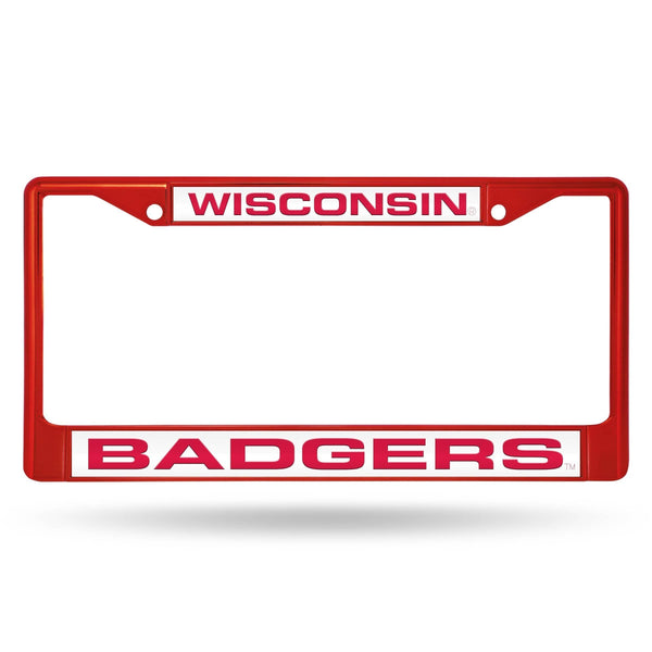 License Plate Frames Wisconsin Laser Chrome Frame