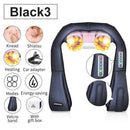 (with Gift Box) JinKaiRui U Shape Electrical Shiatsu Back Neck Shoulder Body Massager Infrared Heated Kneading Car/Home Massager AExp