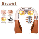 (with Gift Box) JinKaiRui U Shape Electrical Shiatsu Back Neck Shoulder Body Massager Infrared Heated Kneading Car/Home Massager AExp