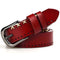 Women 100% Real Cowhide Leather Belt-Red-110cm-JadeMoghul Inc.