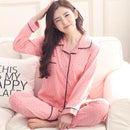 Women 2 Piece Cotton Printed Pajama Set With Front Button Closure-146-XL-JadeMoghul Inc.
