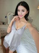 Women 2 Piece Silk Camisole And Shorts Sleep Set
