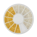 Women 3D Nail Art Nail Art Crystal Rhinestones And Bead Wheel Box AExp