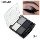Women 4 Colors Glitter Eye shadow Palette With Applicator-1-JadeMoghul Inc.