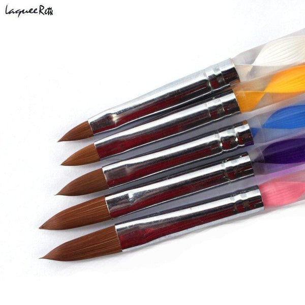 Women 5 Pieces High Quality Professional Acrylic Liquid Painting Brushes For Nail Art