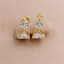 Women .925 Sterling Silver Crystal Angel Stud Earrings With Lock Closure-goldcolor whitestone-JadeMoghul Inc.