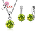 Women 925 Sterling Silver Earring And Pendant Necklace Set-S48117-JadeMoghul Inc.