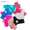 Women all Lace Comfortable Thong Panties In Extended Sizes-ah20 random color-XL-JadeMoghul Inc.