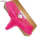Women all Lace Comfortable Thong Panties In Extended Sizes-ah20 red-XL-JadeMoghul Inc.