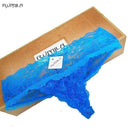 Women all Lace Comfortable Thong Panties In Extended Sizes-ah20 royal blue-XL-JadeMoghul Inc.