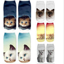 Women Ankle Length 3D Animal Print Socks
