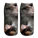 Women Ankle Length 3D Animal Print Socks
