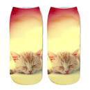 Women Ankle Length 3D Animal Print Socks