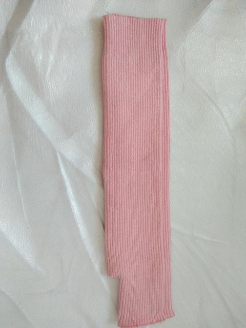 Women Arm Length Cashmere Blend Finger Less Gloves-pink-One Size-JadeMoghul Inc.