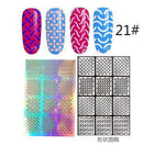 Women Assorted Designs Nail Art Vinyl Stencils And Template Sheet-1-JadeMoghul Inc.