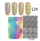 Women Assorted Designs Nail Art Vinyl Stencils And Template Sheet-1-JadeMoghul Inc.