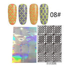 Women Assorted Designs Nail Art Vinyl Stencils And Template Sheet-1-JadeMoghul Inc.