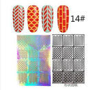 Women Assorted Designs Nail Art Vinyl Stencils And Template Sheet-14-JadeMoghul Inc.