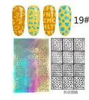 Women Assorted Designs Nail Art Vinyl Stencils And Template Sheet-19-JadeMoghul Inc.