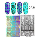 Women Assorted Designs Nail Art Vinyl Stencils And Template Sheet-23-JadeMoghul Inc.