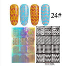 Women Assorted Designs Nail Art Vinyl Stencils And Template Sheet-24-JadeMoghul Inc.