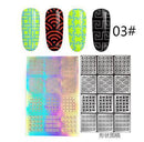 Women Assorted Designs Nail Art Vinyl Stencils And Template Sheet-3-JadeMoghul Inc.