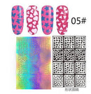 Women Assorted Designs Nail Art Vinyl Stencils And Template Sheet-5-JadeMoghul Inc.