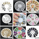 Women Assorted Shapes And Sizes Nail Art Rhinestone Crystals And Sequins Wheel-A-JadeMoghul Inc.
