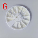 Women Assorted Shapes And Sizes Nail Art Rhinestone Crystals And Sequins Wheel-G-JadeMoghul Inc.