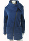 Women Autumn Winter Clothes Warm Fleece Jacket Slant Zipper Collared Coat Casual Clothing Overcoat Tops Female Coat Sweatshirts-Blue-S-China-JadeMoghul Inc.