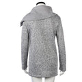 Women Autumn Winter Clothes Warm Fleece Jacket Slant Zipper Collared Coat Casual Clothing Overcoat Tops Female Coat Sweatshirts-Grey-XXL-China-JadeMoghul Inc.