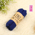 Women Basic Long Scarf In Solid Colors Cotton , polyester, Linen-sapphire blue-JadeMoghul Inc.