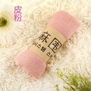 Women Basic Long Scarf In Solid Colors Cotton , polyester, Linen-skin pink-JadeMoghul Inc.
