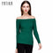 Women Basic Off / On Shoulder Full Sleeves solid Sweater-beige-One Size-JadeMoghul Inc.