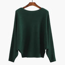 Women Batwing Casual Sweater-Green-One Size-JadeMoghul Inc.