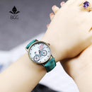 Women Bicycle Design And Denim Strap Quartz Watch-Black-JadeMoghul Inc.