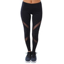 Women Black Leggings/Workout Pants With Mesh Detailing-Black-L-JadeMoghul Inc.