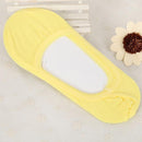 Women Boat Socks In Solid Colors-yellow-One Size-JadeMoghul Inc.
