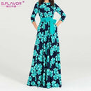 Women Bohemian Print Maxi Dress-as picture-L-JadeMoghul Inc.