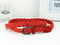 Women Braided Design Leather Belt In Candy Colors-red-105cm-JadeMoghul Inc.