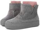 Women Built In Socks Design Winter Boots-Gray-35-JadeMoghul Inc.