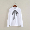 Women Button Down Cotton Shirt Top With Embroidery and Lace Detailing-white lace-S-JadeMoghul Inc.